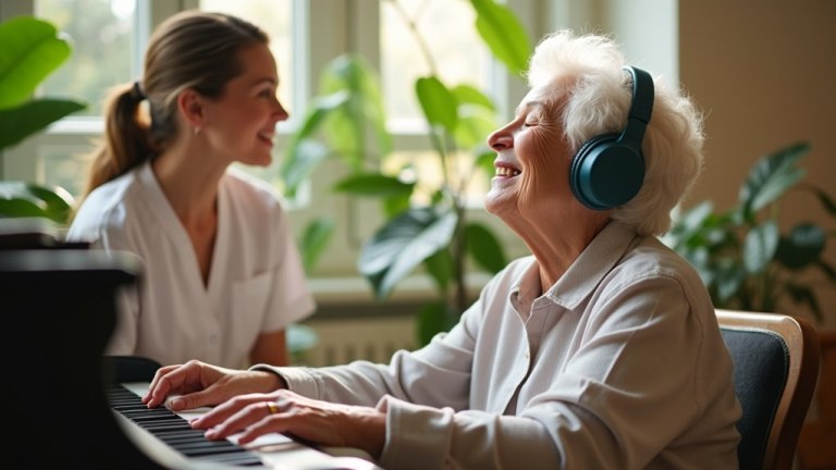 music therapy boosts mood